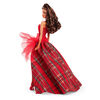 ​Barbie 2024 Holiday Barbie Dolls, Seasonal Collector Gift, Barbie Signature, Plaid Gown with Red Bow, Displayable Packaging, Light Brown Hair