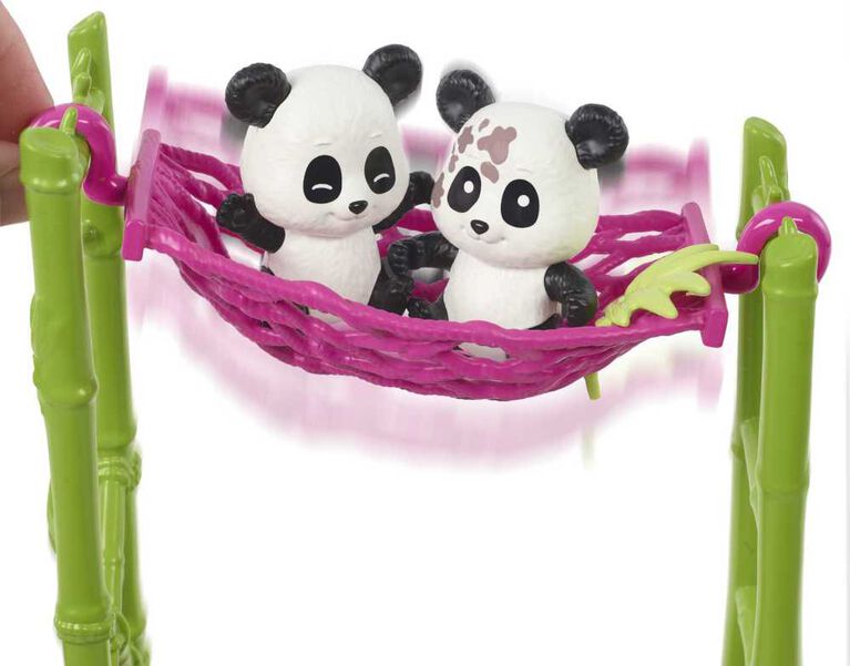 Barbie Panda Care and Rescue Playset with Doll and 20+ Accessories, Plus Color Change Feature