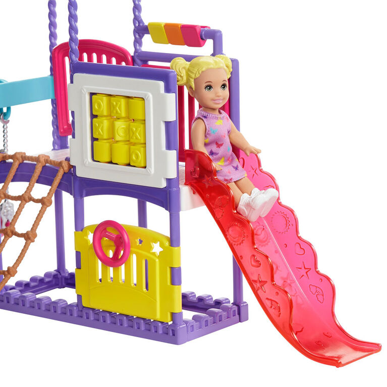 Barbie Skipper Babysitters Inc. Climb 'n Explore Playground Dolls & Playset