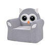Little Loungers Fauteuil pour enfants en peluche - Hibou