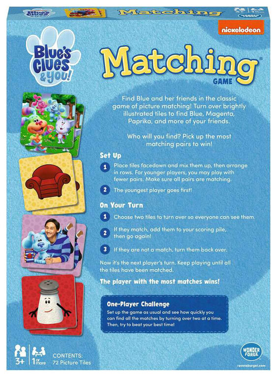 Ravensburger Blue's Clues Matching - Édition anglaise
