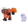PAW Patrol, Big Truck Pups, Figurine articulée Zuma avec drone de sauvetage à clipser, centre de commande et animal