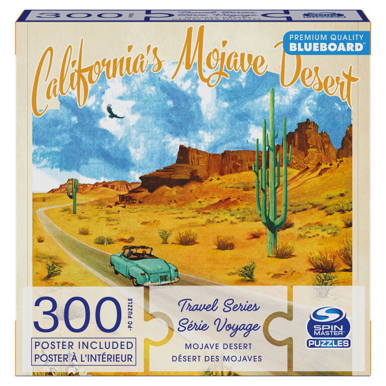 Puzzles Spin Master, Désert des Mojaves, Puzzle de 300 pièces de la série Voyage représentant le parc national de la Vallée de la Mort en Californie, avec poster