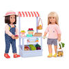 Our Generation, Farmer's Market Set, Play Food Stand for 18-inch Dolls