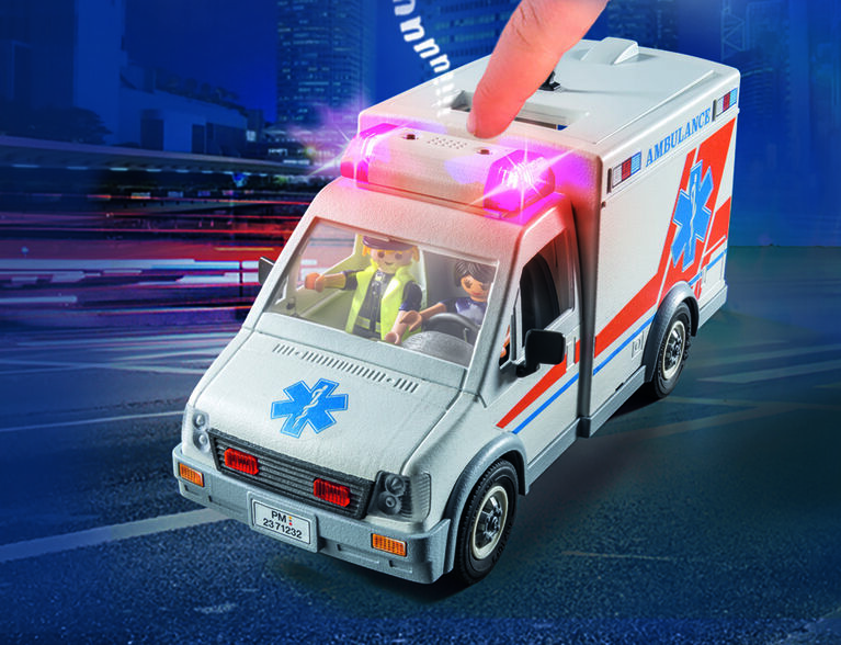 Playmobil - Ambulance avec enfant blessé