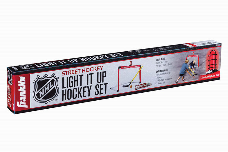 But de gardien de hockey de rue Light it Up Franklin Sports NHL
