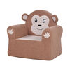 Little Loungers Fauteuil pour enfants en peluche - Singe