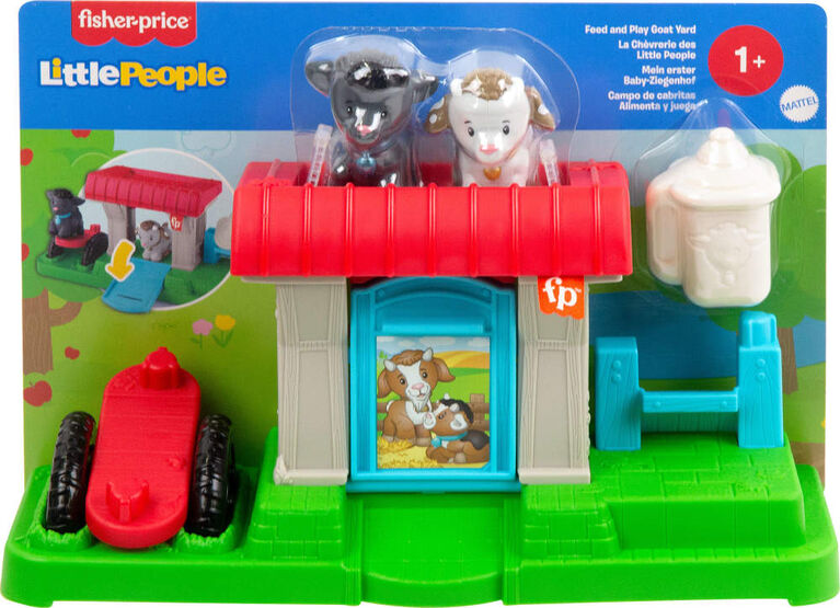 Fisher-Price Little People Feed & Play Goat Yard Playset for Toddlers with 3 Pieces