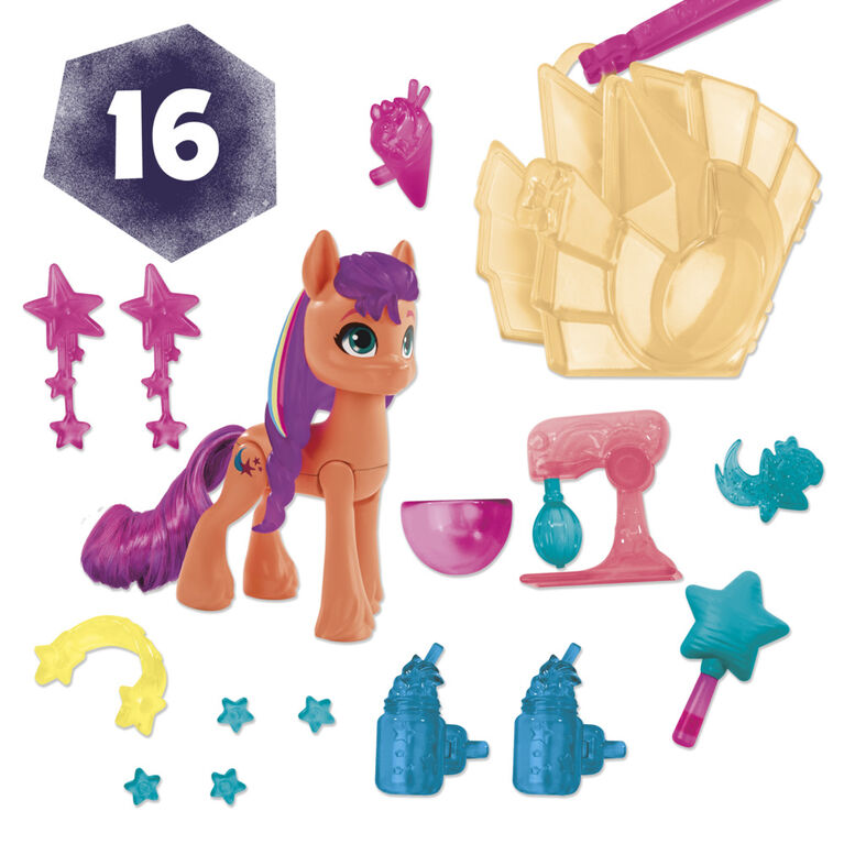 My Little Pony: Make Your Mark Toy Cutie Mark Magic Sunny Starscout - 3-Inch Hoof to Heart Pony with Surprise Accessories