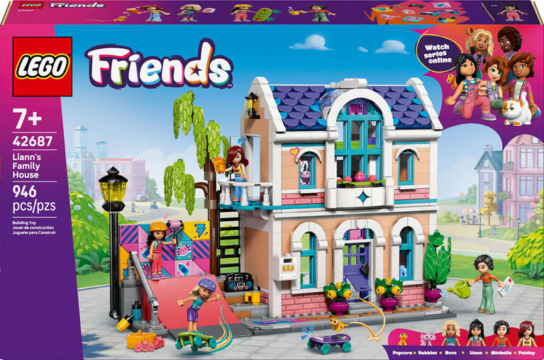 LEGO Friends Liann's Family House Building Toy for Girls, Boys, & Kids, Ages 7+ - 42687