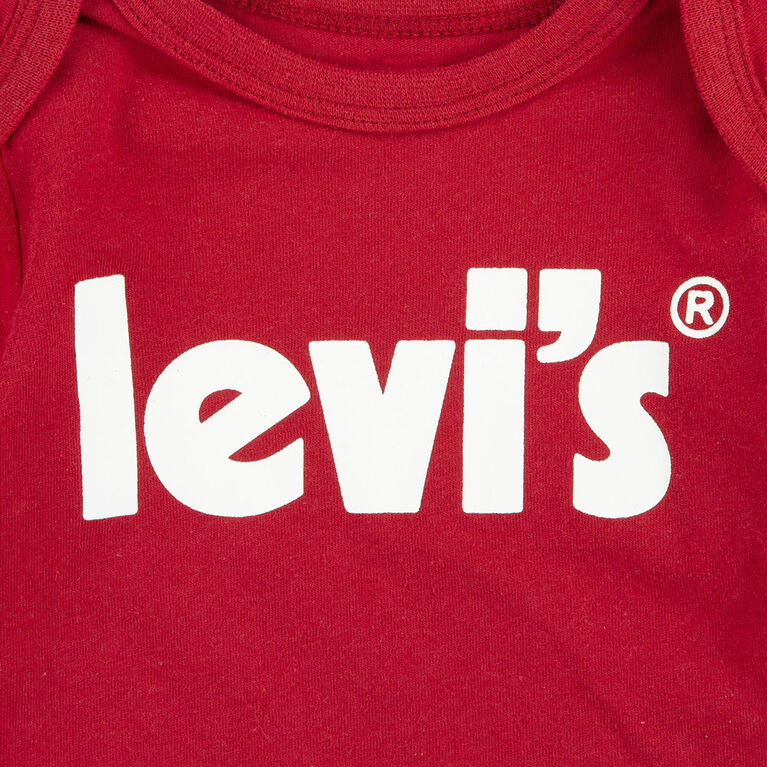 Levis  3 Piece Joggers Set - Red - Size 9 Months