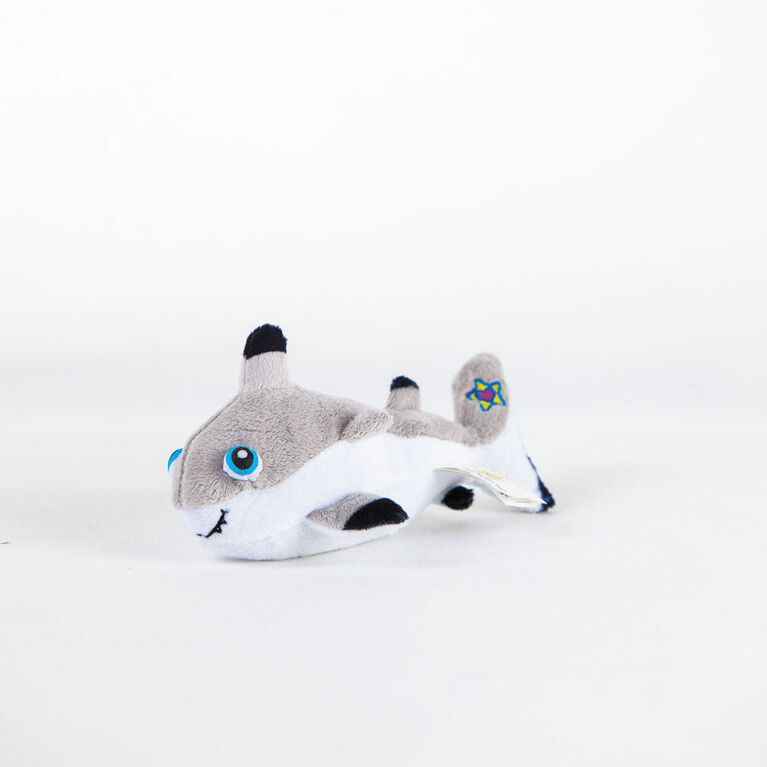 Mini Pelluche BabyBuddies 5" Yeux Lumineux Mirabella Requin Beige