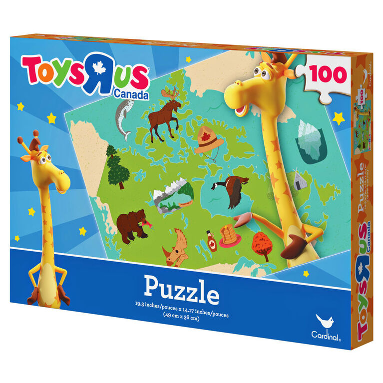 Cardinal Games 100-Piece Geoffrey Jigsaw Puzzle, Canada