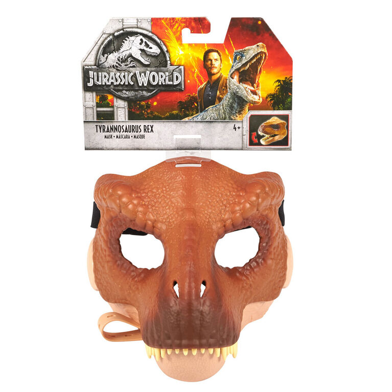 Masque de Tyrannosaure Rex du Monde jurassique.