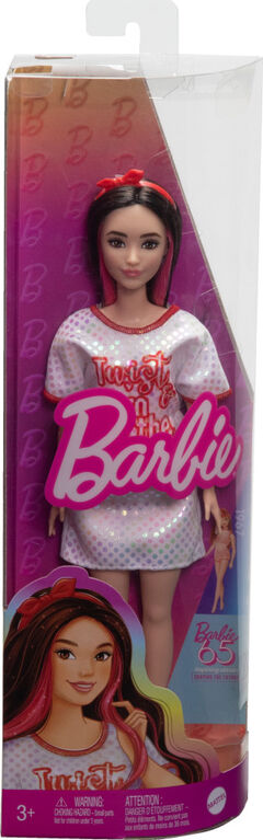 Barbie Fashionistas 65 eanniversaire Poupée 214, Robe Twist 'n Turn