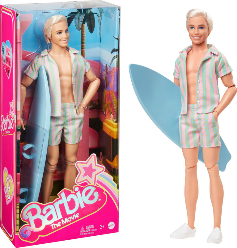 Us　Movie　Barbie　R　Beach　Toys　Set　Matching　Doll　Striped　Pastel　Wearing　Ken　The　Canada