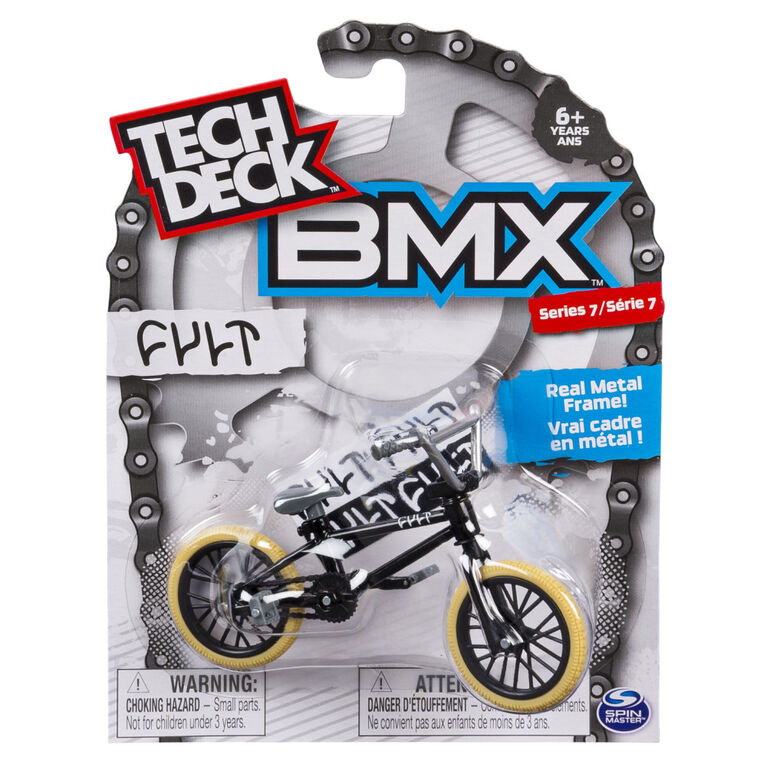 Tech Deck BMX Finger Bike Cult, Black/Grey, Series 7