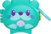 ​Polly Pocket Pet Connects Otter Compact Playset with Mermaid Doll, Otter Figure and Accessory, Stackable