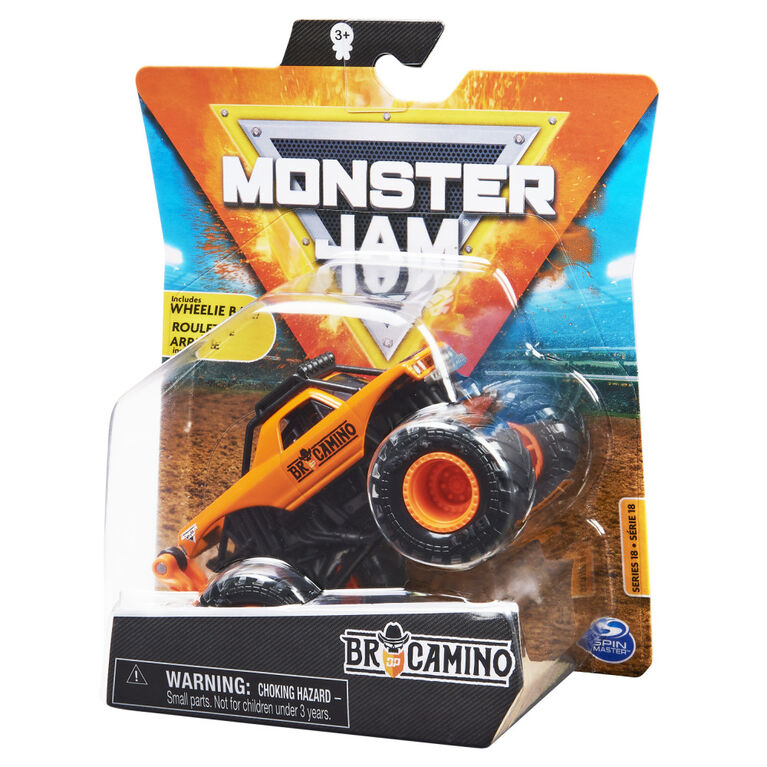 Monster Jam, Official BroCaminio Monster Truck, Die-Cast Vehicle, Arena Favorites Series, 1:64 Scale