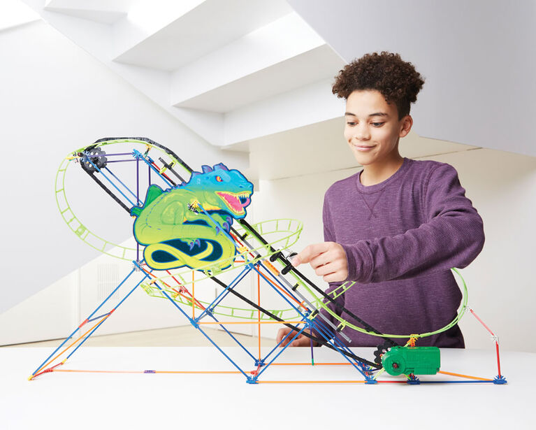 Twisted Lizard Roller Coaster Building Set