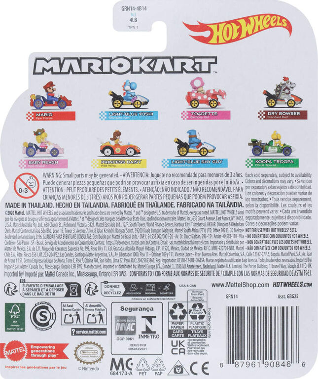 Hot Wheels Mario Kart Princess Daisy