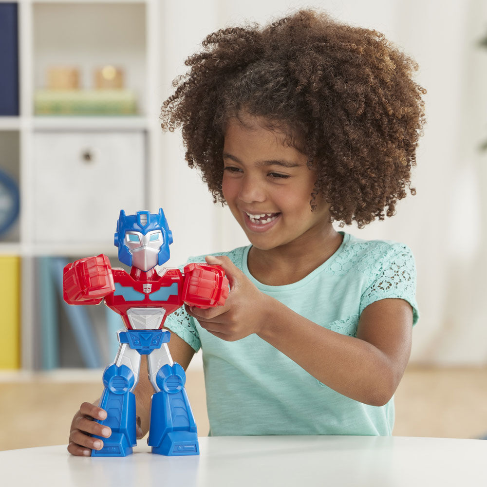 Playskool Heroes Mega Mighties Transformers Rescue Bots Academy Optimus  Prime Figure