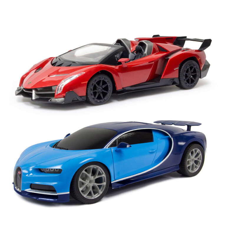 Fast Lane RC - 27MHz 1:16 RC Exotics - Blue Bugatti