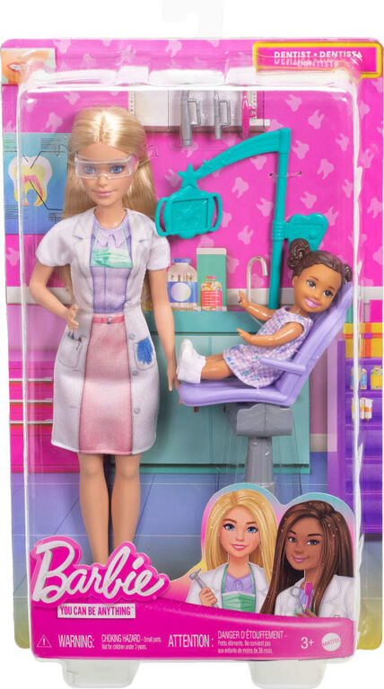Barbie Poupées Poupée mode Dentiste, poupée enfant, accessoires