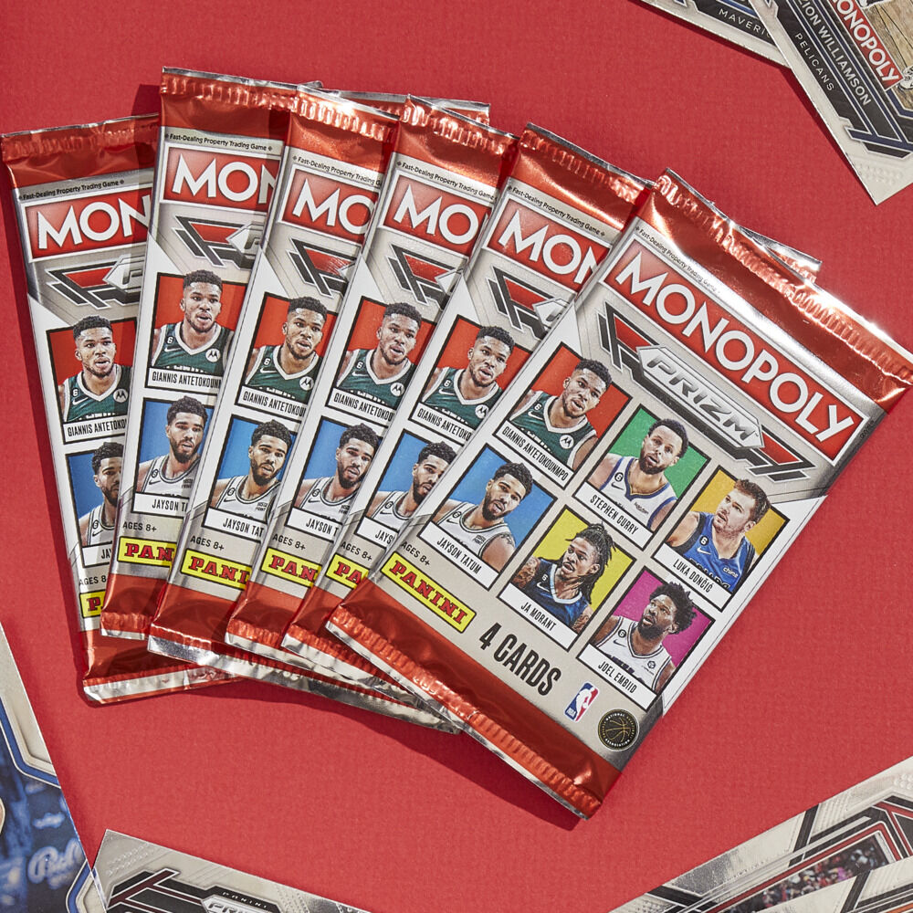 Monopoly Prizm: 2022-23 NBA Trading Cards Booster Box, 24 Prizm Cards, Collect or Use with Monopoly Prizm: NBA Edition Game
