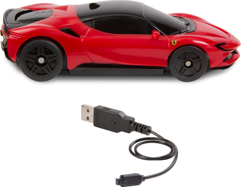 Hot Wheels RC 1:64 Ferrari SF90 Stradale Assetto Fiorano Battery-Powered Remote-Control Car