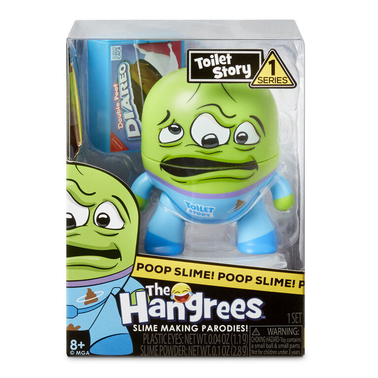 The Hangrees: Toilet Story Collectible Parody Figure with Slime