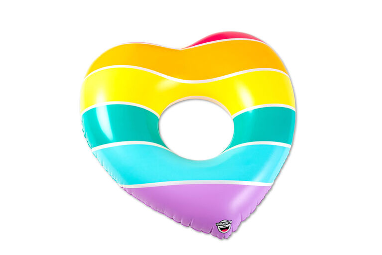 Big Mouth Flotteur De Piscine Coeur D'Arc-En-Ciel - Édition anglaise