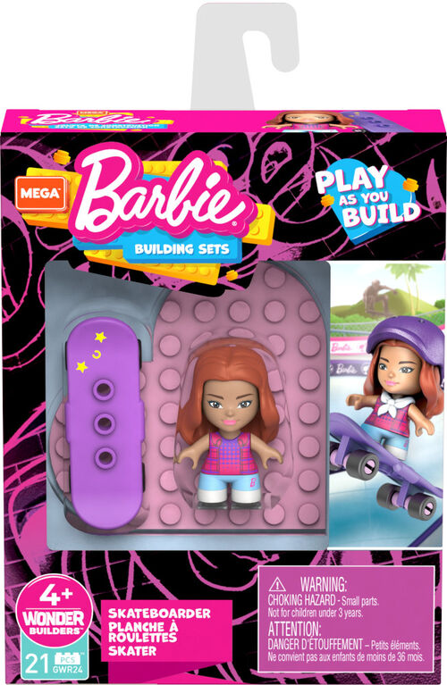 Mega Construx Barbie Skateboarder