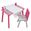 Pink/White Wood Activity Table and Chair