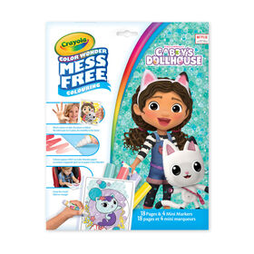 Crayola Color Wonder Mess-Free Colouring Pages and Mini Markers, Gabby's Dollhouse