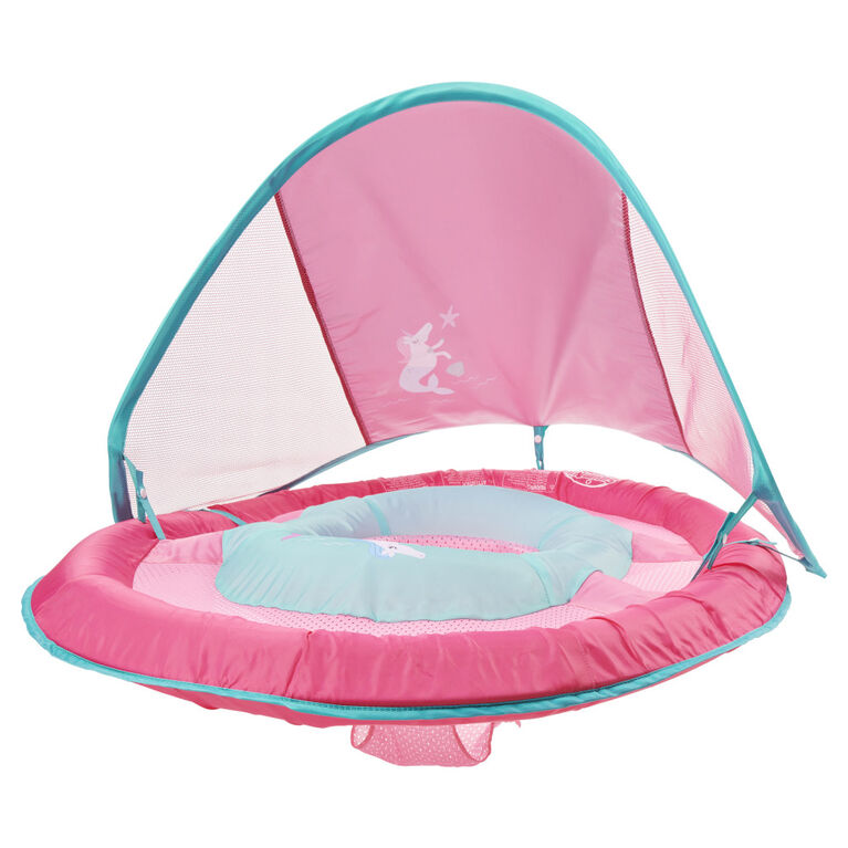 SwimWays Baby Spring Float Sun Canopy - Pink Mermaid Unicorn