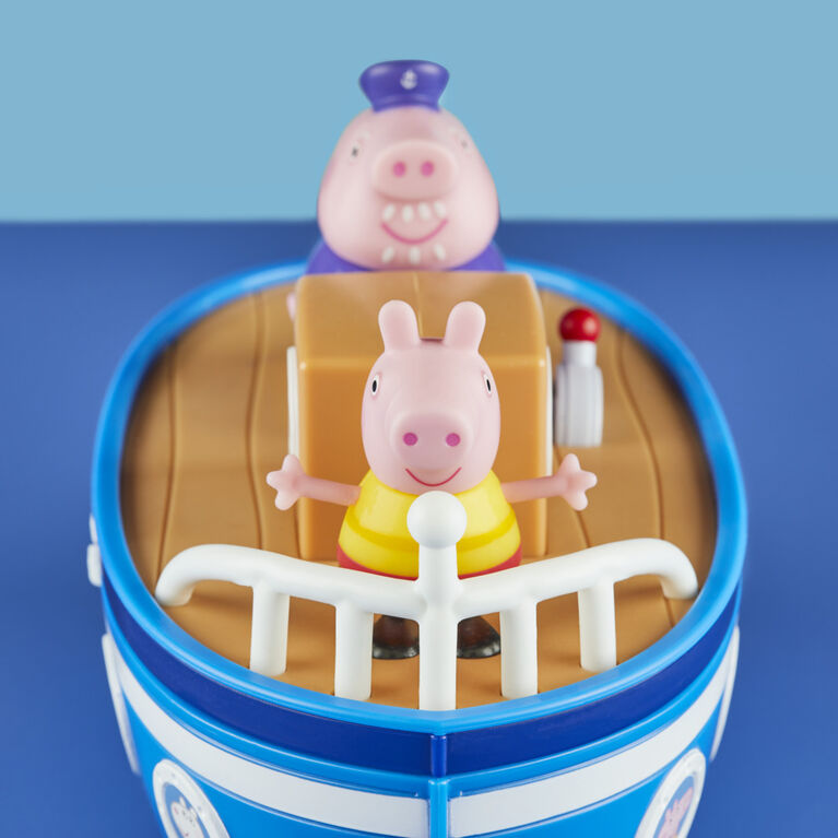 Peppa Pig Peppa's Adventures Grandpa Pig's Cabin Boat Vehicle Preschool Toy