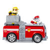 PAW Patrol, Camion de pompier 2-en-1 de Marcus transformable Split-Second avec 2 figurines à collectionner