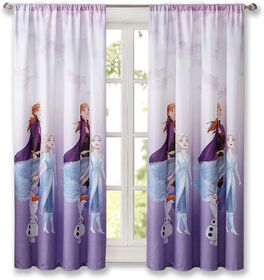 Disney Frozen Window Curtains for Kids, Set of 2 Panels