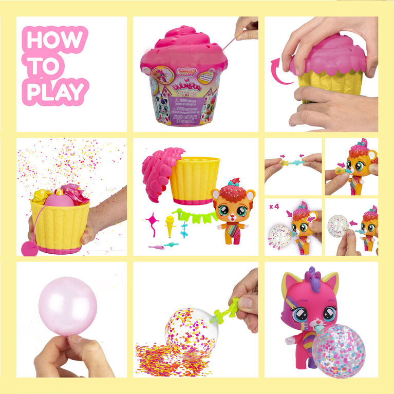 Bubiloons Confetti with 8+ Accessories Surprise Collectible Toy (Styles May Vary)
