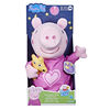 Peppa Pig Peluche Peppa berceuse, peluche de 28 cm avec ourson - Édition anglaise