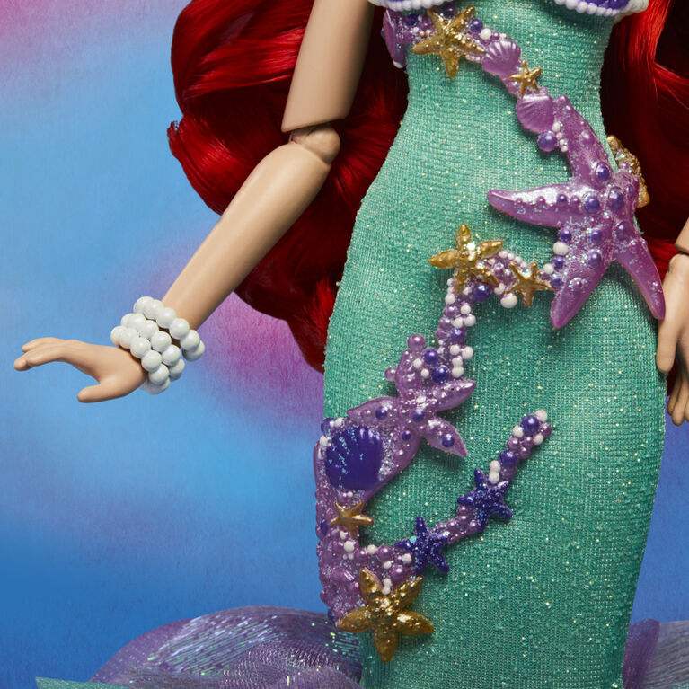 Disney Princess Style Series Ariel Fashion Doll, Deluxe Collector Doll with Accessories
