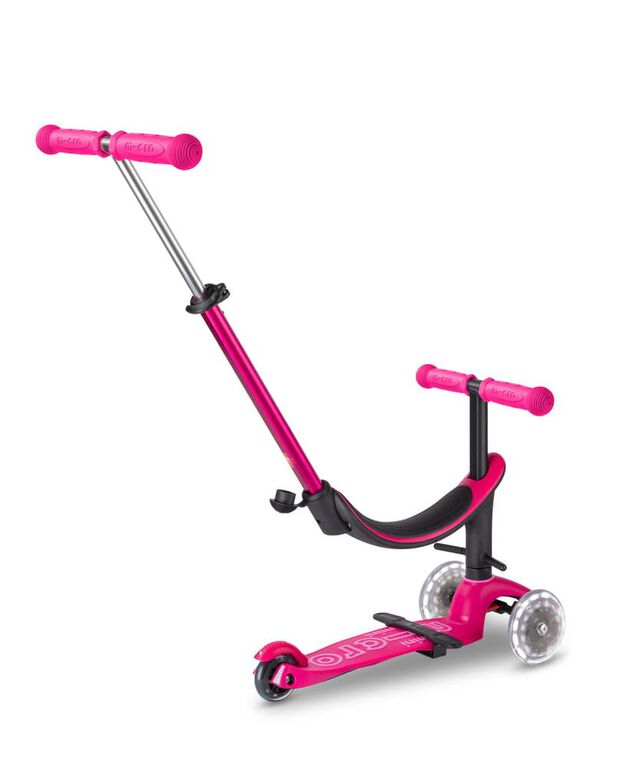 Micro Mini2Grow Deluxe Led Scooter/Pink