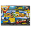 Monster Jam, Monster Dirt Arena 24-inch Playset with 2lbs of Monster Dirt and Exclusive 1:64 Scale Die-Cast Monster Jam Truck