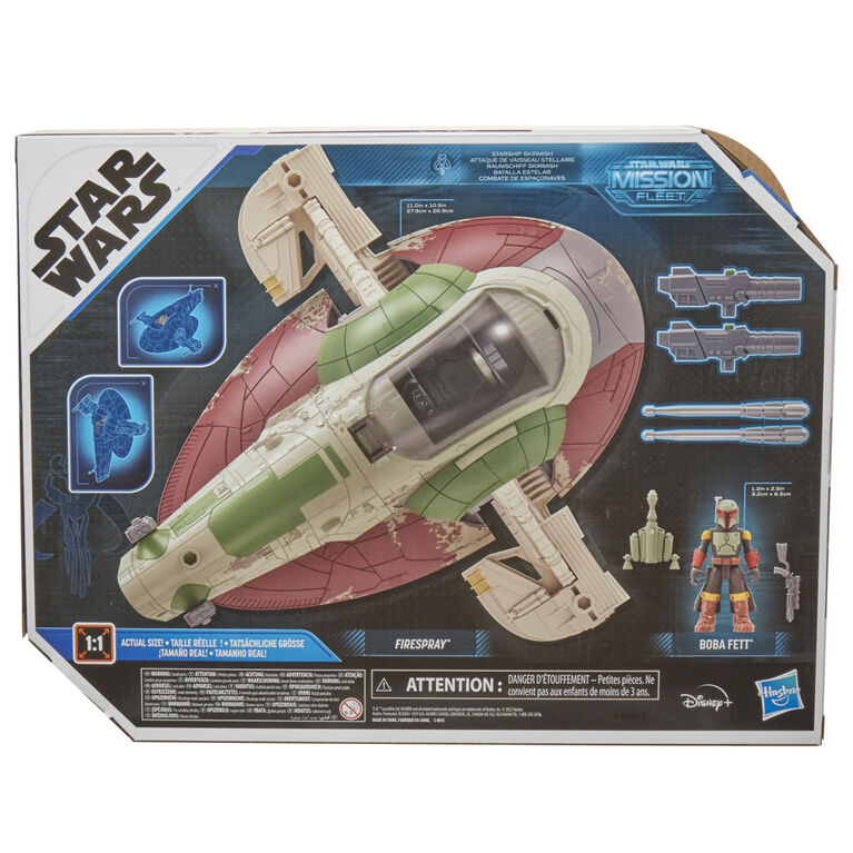 Star Wars Mission Fleet Starship Skirmish, Boba Fett and Starship, 2.5-Inch-Scale Figure and Vehicle