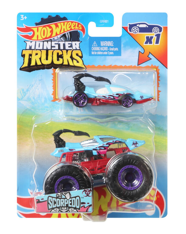 Hot Wheels Monster Trucks Vehicle 2-Pack - Scorpedo