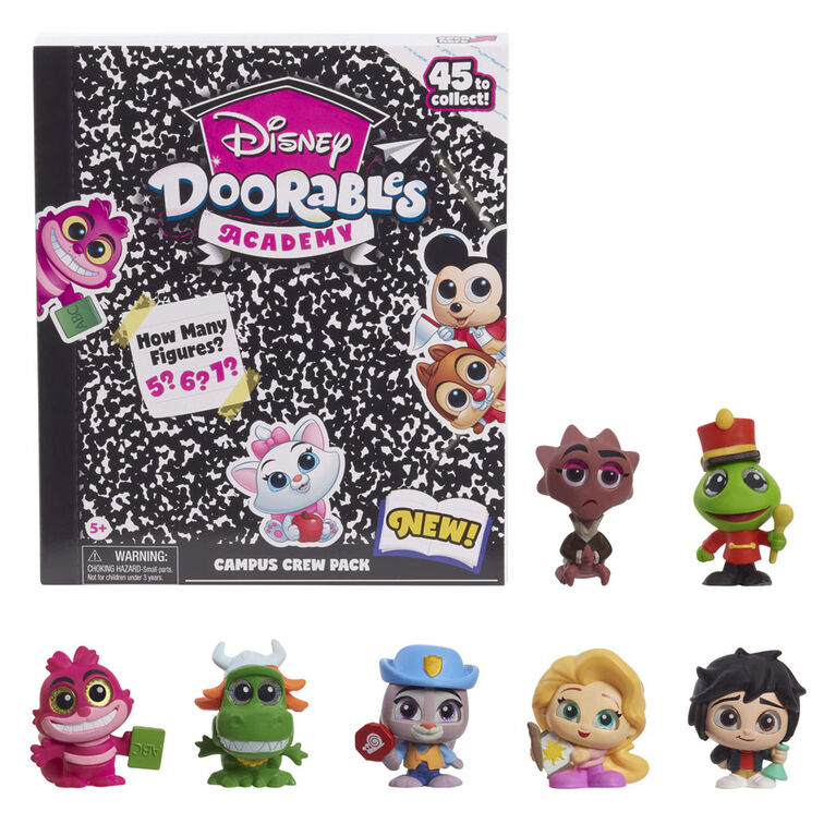 NOUVELLES Figurines Campus Crew d'Académie Disney Doorables Peek en Pochette Surprise à Collectionner, Les Styles Peuvent Varier