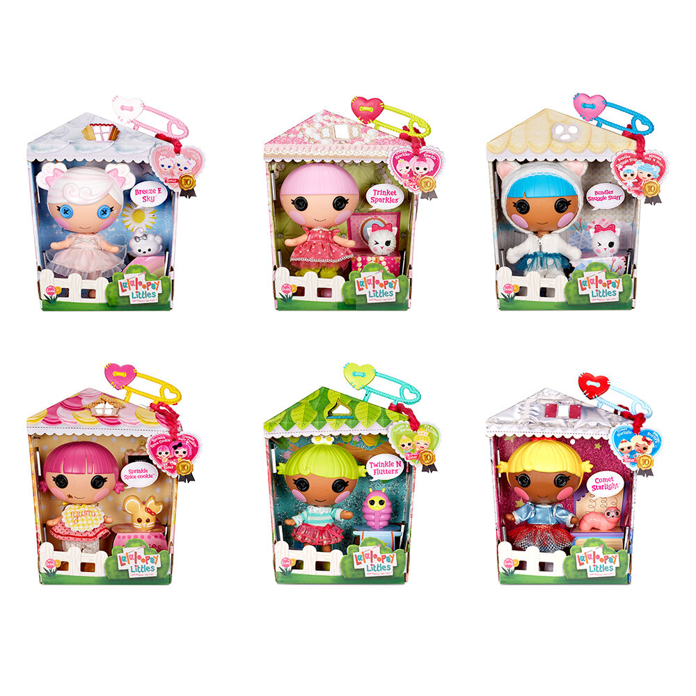7 Princess Doll with Pink Outfit & Accessories Lalaloopsy Littles Doll- Trinket Sparkles and Pet Yarn Ball Kitten Reusable House Playset- Gifts for Kids Toys for Girls Ages 3 4 5+ to 103 Years Old 