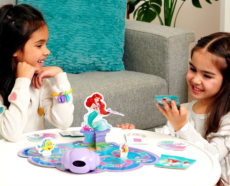 Disney Princess, Charming Sea Adventure Board Game Little Mermaid Toys Featuring Ariel and Friends Fun Game for Family Game Night