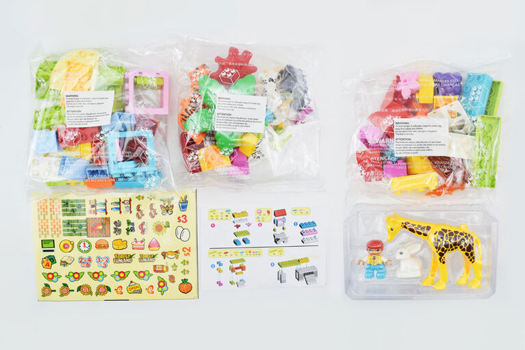 MIMA Bloks: Mon coffret de jeu amusant zoo